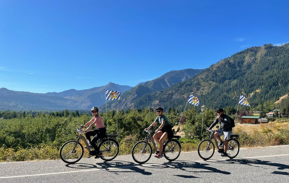 leavenworth wa electric bike tours with spectacular scenery